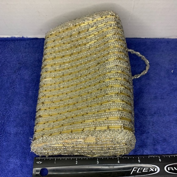 Vintage Beaded Mister Ernest Beaded Handbag w/ Beaded Strap Made in Hong Kong - Picture 8 of 9